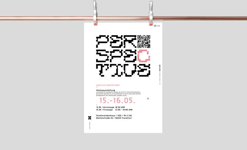 Perspective exhibition - poster wall collage