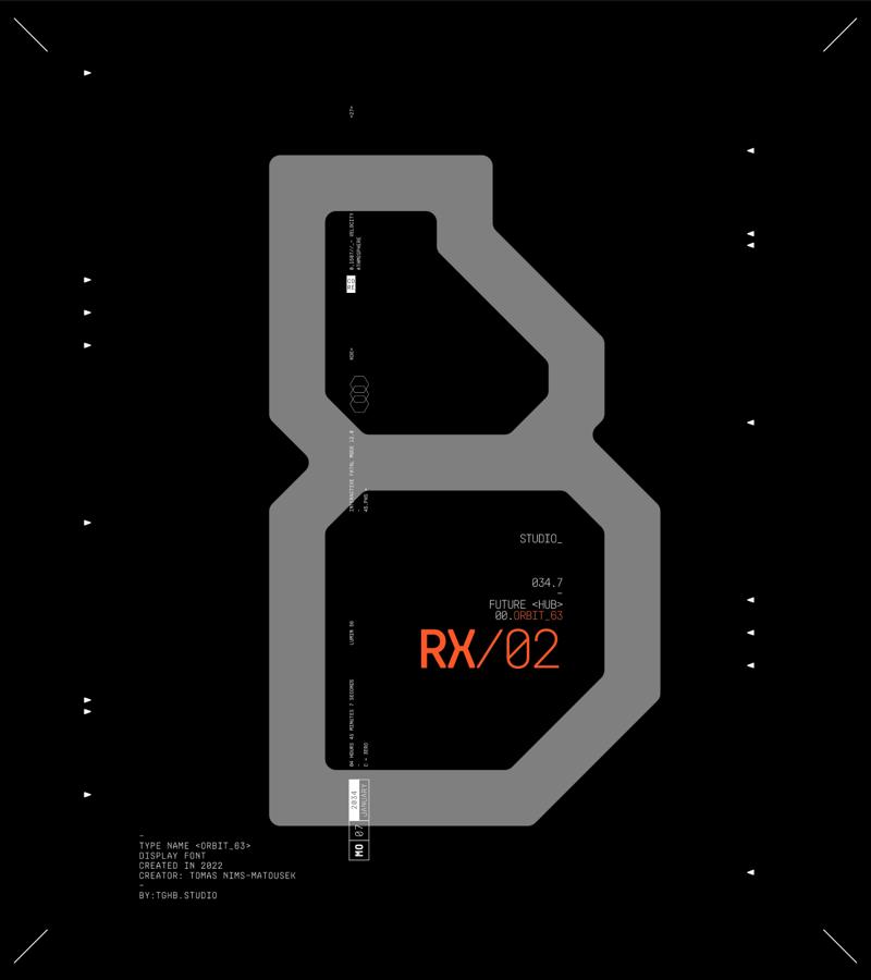 Orbit 63 - typographic construction sheet